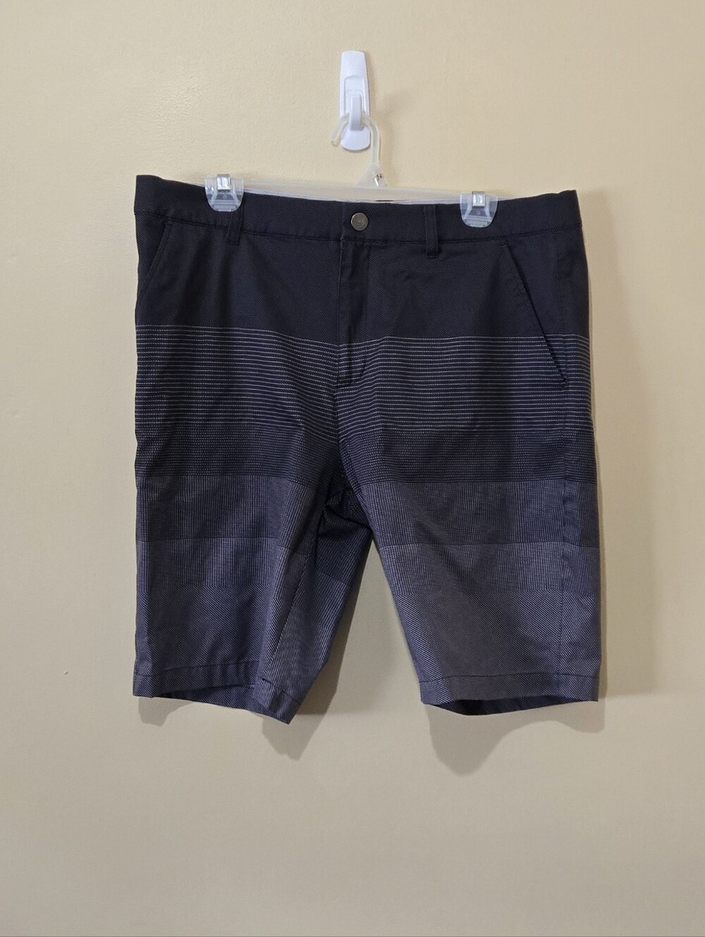 Puma Golf Shorts Gray Striped
